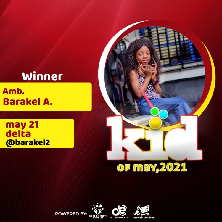 Top 3 Winners In KID OF MAY 2021 Contest