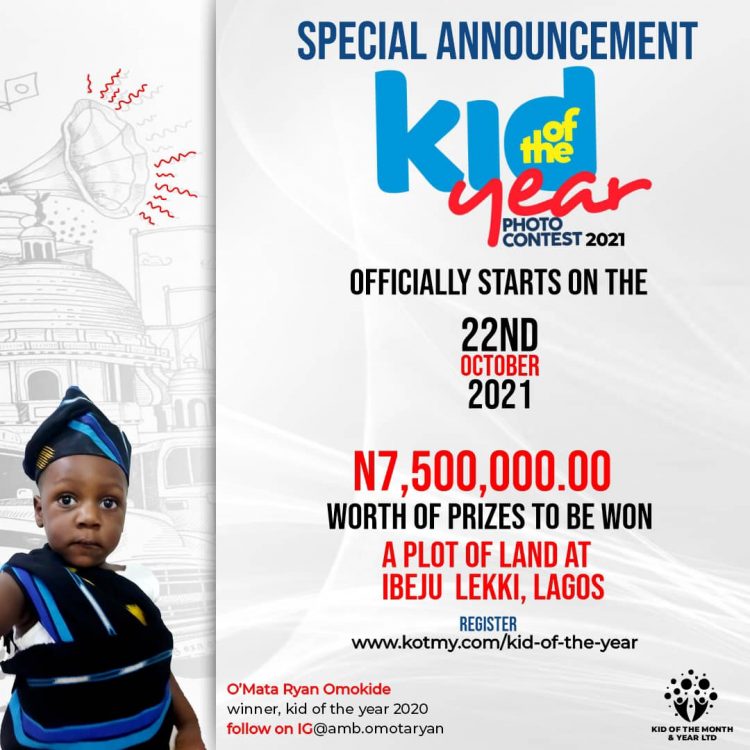 Special Notice For Kid of the Year 2021